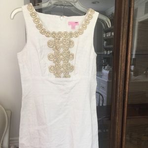 Lilly Pulitzer white shift dress size 0
